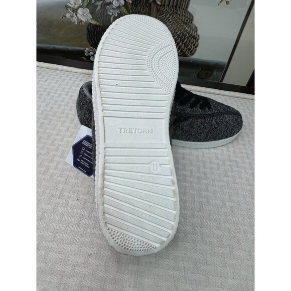Tretorn Nylite Plus Wool Sneakers - Grey & Black - Womens Size 11M - Picture 7 of 9